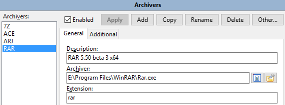 Add a new external archiver