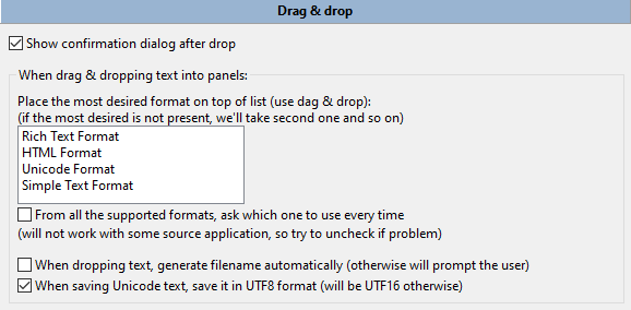 Mouse > Drag & drop