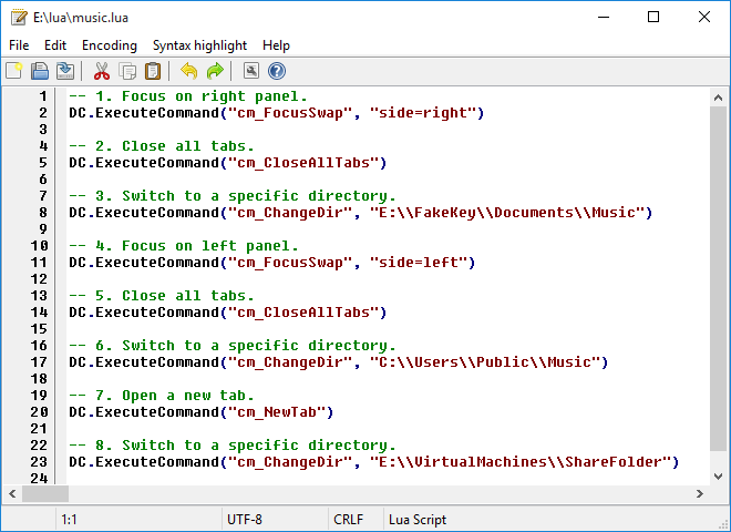 Arc Of The Elements Lua C Script