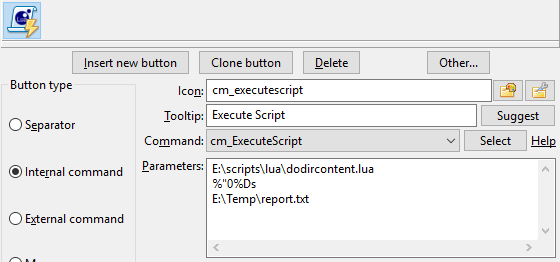 Parameter with cm_ExecuteScript