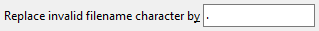Replace invalid filename character by